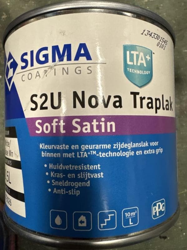 Sigma S2U Nova Traplak Soft Satin - Flexa Pure Subtle Tau..., Doe-het-zelf en Verbouw, Verf, Beits en Lak, Lak, Overige kleuren