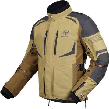 Rukka Ventu-R Khaki Bruin Waterdichte Textiele Motorjas, Motoren, Nieuw met kaartje, Jas | textiel, Rukka, Heren