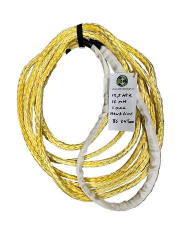 Hawk-Line Touw UHMWPE 12,5 MTR 16MM 24Ton 1 Oog  NIEUW!!!..., Verzenden, Nieuw
