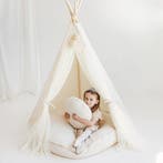 Boho tipi tent met tule en fairy details in ecru – magisc., Ophalen of Verzenden, Nieuw