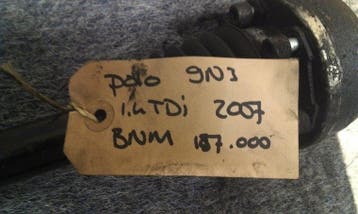 Aandrijfas Links Polo 9n3 1.4 TDI 2007 5 bak gebruikt, Nieuw