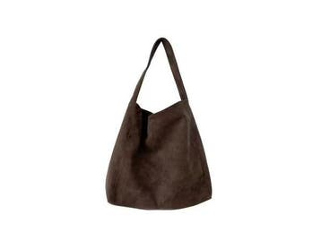 Veiling - Suede schoudertas - bruin, Nieuw