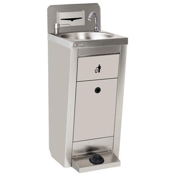 Mobiele Handwastafel | RVS | Schoon Vuilwaterreservoirs | 2x, Ophalen of Verzenden, Nieuw