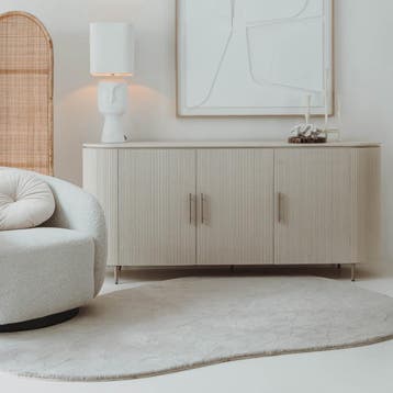 *WOONWINKEL* Tower Living Corbetta Beige Dressoir Met Ribbel, Verzenden, Nieuw