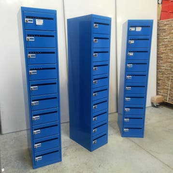 10-deurs postvakkenlockerkast - 180x35x50 cm, Ophalen of Verzenden, Nieuw