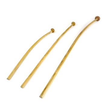 Gebogen Houten Vlaggenstok voor de Boot 60-150 cm-60 cm, dia, Ophalen of Verzenden, Nieuw