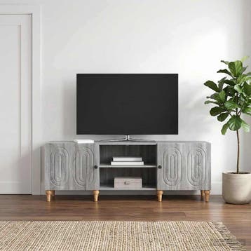 vidaXL TV-kast 150 x 31 x 50 cm Grijs sonoma Bewerkt hout, Minder dan 50 cm, Verzenden, Nieuw, Minder dan 100 cm