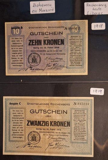Bohemen en Moravië. - 16 Banknotes - 1918/1944 (Zonder