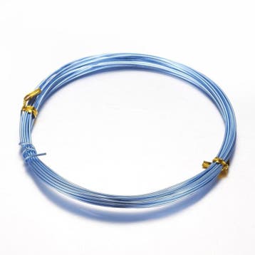 Aluminium draad 1mm dik, 10m per rol Sky Blue, Ophalen of Verzenden, Nieuw, Draad