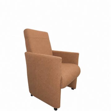 Eetkamerstoel Rob - eetkamerstoelen - Cognac, Nieuw, Stof