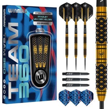 Winmau - Bradley van der Velden - 90% - 22 gram, Ophalen of Verzenden, Nieuw, Pijlen