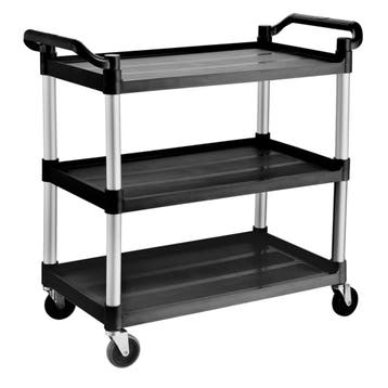 GGM Gastro | Serveerwagen kunststof - 1020x490mm - met 3 |, Verzenden