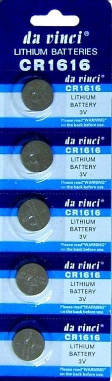 Lithium knoopcel CR1616 (5 stuks), Ophalen of Verzenden, Nieuw