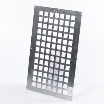 OUTLET Gavo Ventilatieplaat enkel rij aluminium 25 x 40cm, Ophalen of Verzenden, Nieuw