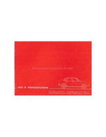 1976 ALFA ROMEO ALFASUD 5M INSTRUCTIEBOEKJE ITALIAANS, Auto diversen