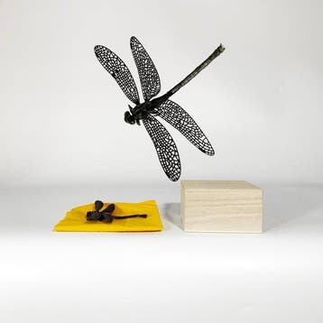 Bronze Dragonfly Jizai Okimono () - sculptuur Brons -
