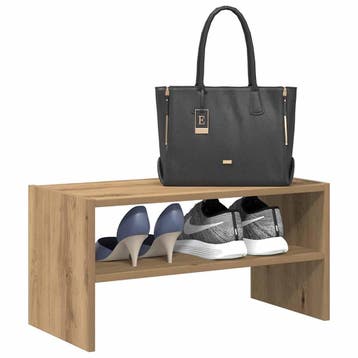 vidaXL Schoenenrek stapelbaar 60x30x30,5 cm artisanaal, Verzenden, Nieuw