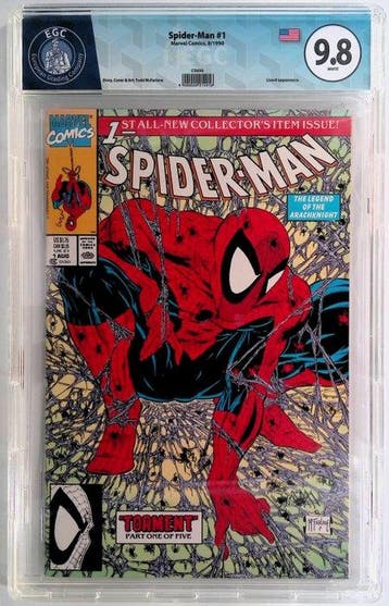 Spider-Man #1 - EGC 9.8 - 1 Graded comic - Eerste druk -, Boeken, Nieuw