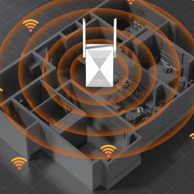 1200Mbps WiFi Repeater – Dual Band Range Extender, Computers en Software, WiFi-versterkers, Nieuw, Verzenden