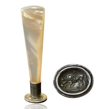 Zegel Vintage - Zegel met parelmoer