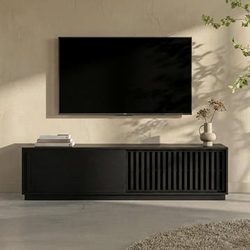 *WOONWINKEL* TV Meubel Met Schuifdeur Zwart, Verzenden, Nieuw