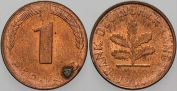 1 Pfennig 1948 G Kleinmunten Bank duitser Laender, Verzenden