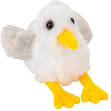 Nature Planet zeemeeuw knuffel - pluche - 13 cm - zeevogel, Verzenden, Nieuw
