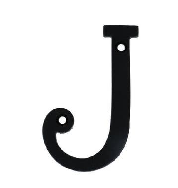 Letter J Klein IJzer zwart 75 mm, Verzenden, Nieuw