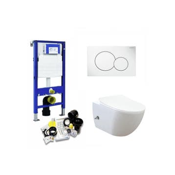 UP320 Toiletset 46 Creavit Free Rimfree Bidet Met Bril En, Ophalen of Verzenden, Nieuw