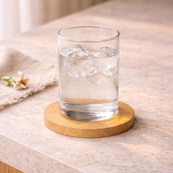 HOCHO Beukenhouten Onderzetter Ø100mm – Tijdloos Design &, Ophalen of Verzenden, Nieuw