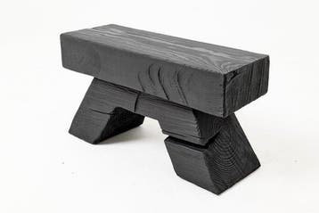 Logniture - Kruk - Massief hout, met kettingzaag gesneden, Antiek en Kunst