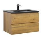 Badkamermeubel Set Angela 80cm Eiken Badmeubel, Verzenden, Nieuw, Wastafelkast