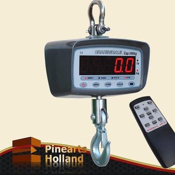 1 Ton Kraanweegschaal met Led Display en Afstandsbediening, Ophalen of Verzenden, Nieuw, Hangweegschaal, 200 kg of meer