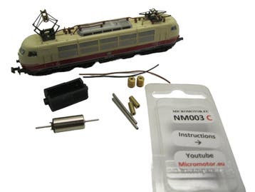 micromotor NM003C motor ombouwset voor Minitrix BR103,, Overige merken, Gelijkstroom, Verzenden, Overige typen