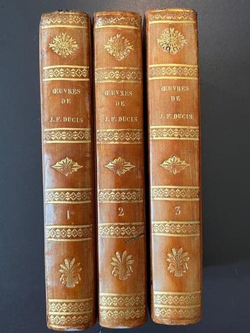 Jean-Franois Ducis - Œuvres complètes – 3 vol. reliés – 1819