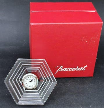 Tafel/bureauklokken - Baccarat - Kristal - 1970-1980,