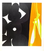 Ernst Wilhelm Nay - Black yellow - Collotype 60/70ies - 89 x