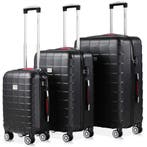 Hardcase Kofferset Exopack 3-delig Zwart ABS (Recreatie), Verzenden, Nieuw