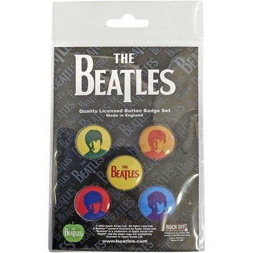 The Beatles - J,P,G&R Coloured button officiële merchandise, Ophalen of Verzenden, Nieuw, Kleding