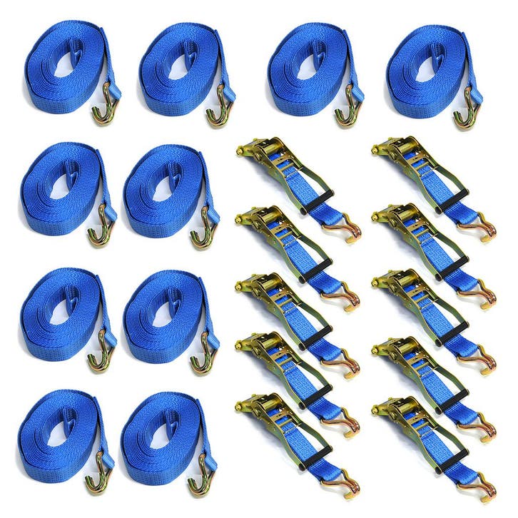 Spanbanden spanband 2-delig 50 mm polyester 5000 kg, Zakelijke goederen, Machines en Bouw | Transport, Ophalen of Verzenden