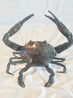 sculptuur, Crab - 14 cm - Gepatineerd brons