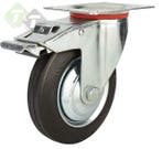 Zwenkwiel Met Rem - Geremd Wiel - 75mm Diameter - Belastbaar, Doe-het-zelf en Verbouw, Zwenkwielen, Ophalen of Verzenden, Nieuw