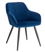 Velvet Eetkamerstoel met Armleuningen – Comfort en Design, Verzenden, Nieuw