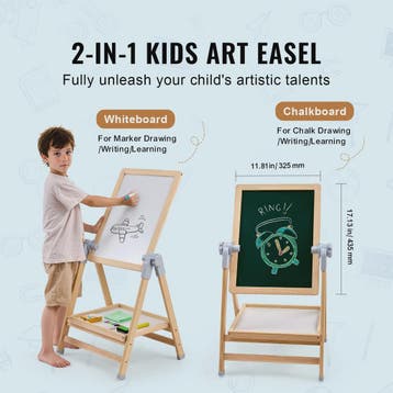 Dubbelzijdig Tekenbord voor Kinderen met Magnetische Letters, Verzenden, Nieuw