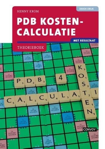 PDB Kostencalculatie Theorieboek met resultaat 9789463171656, Zo goed als nieuw