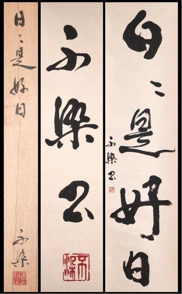 Zen Language Calligraphy - Elke dag is een goede dag -