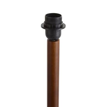 Japandi vloerlamp walnoot hout zonder kap 133cm - Mels, Verzenden, Nieuw, Hout, Japandi