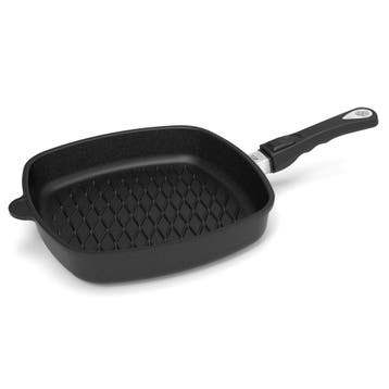 AMT Gastroguss Vierkante grillpan met BBQ-patroon – 28x28., Ophalen of Verzenden, Nieuw, Aluminium, Overige typen