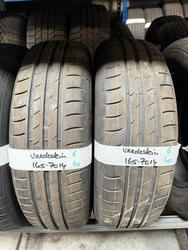165-70-14 Vredestein Zomerbanden 6mm Incl Montage 165 70 14, Auto-onderdelen, Banden en Velgen, 14 inch, Zomerbanden, 165 mm, Personenwagen