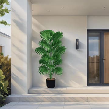 Grote Kunstpalm Boom 110cm - Realistische Tropische Kunstpla, Huis en Inrichting, Verzenden, Nieuw